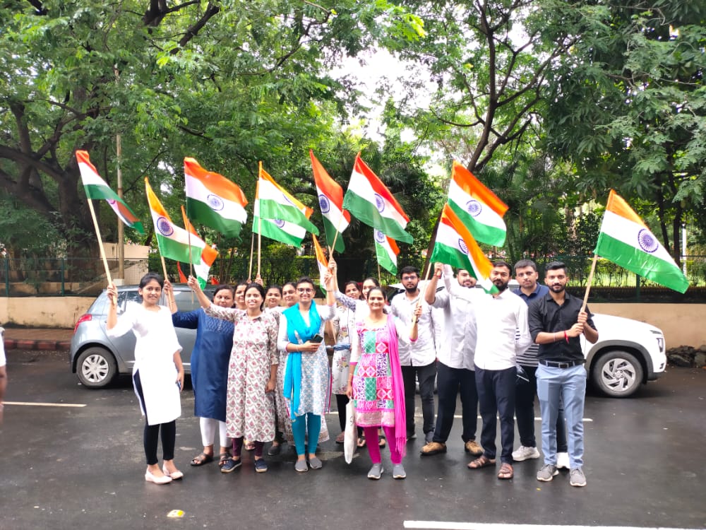 Flag March for “Har ghar Tiranga Ghar Ghar Tiranga”